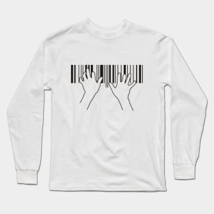 Barcode pianist Long Sleeve T-Shirt